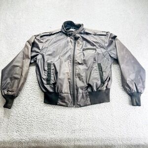 Vtg Snap-On Upstream Racing Division Team Jacket Oil Skin Full Zip‎ Sz LARGE